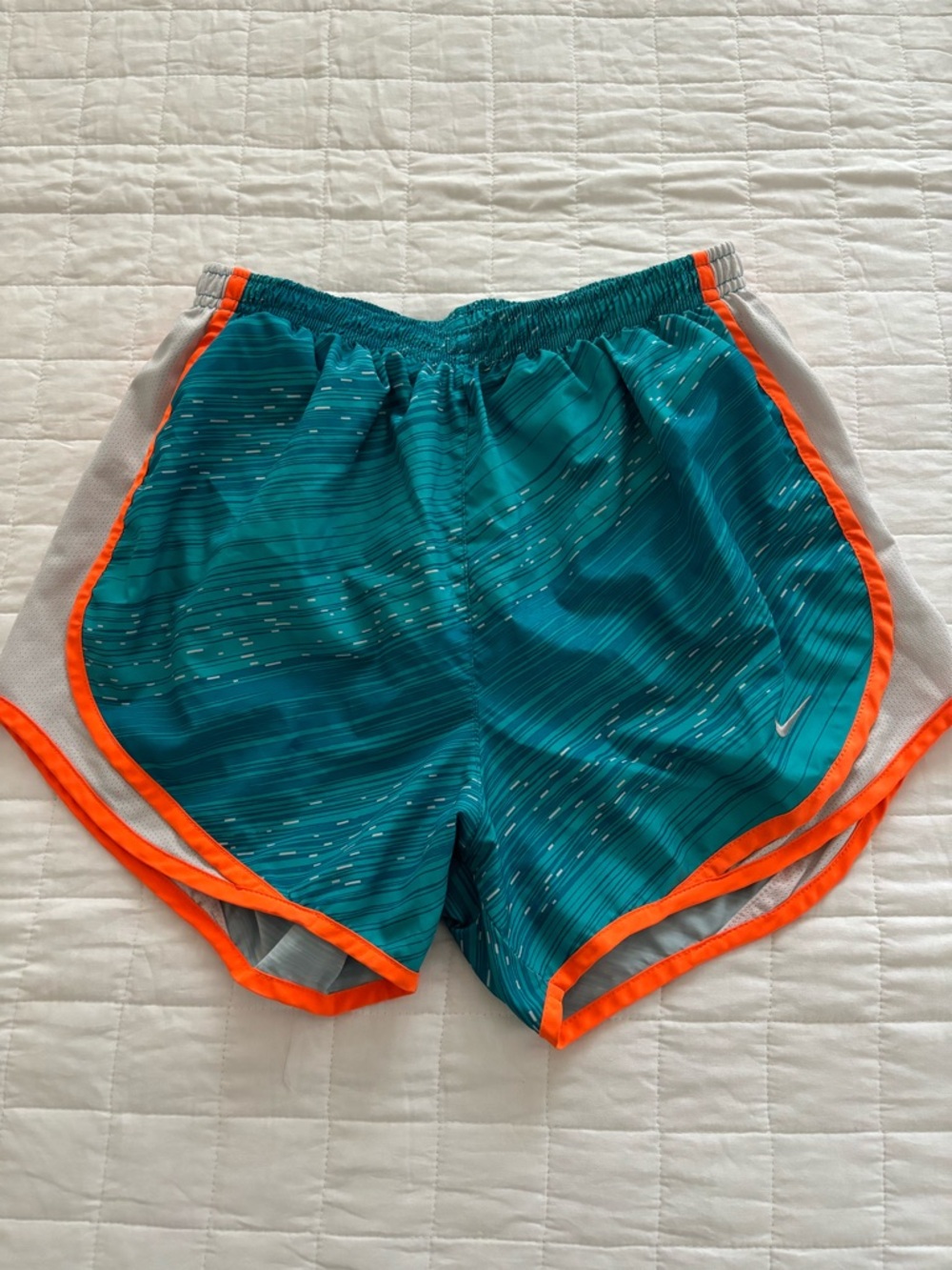 Nike Teal Athletic Shorts with White Interior